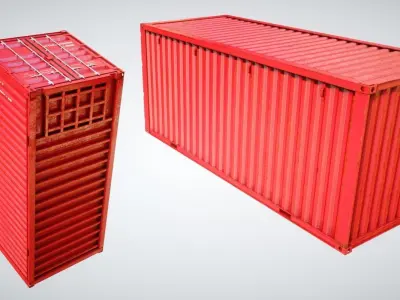 Cargo Industrial Container  3D model