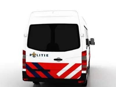 Mercedes Benz Sprinter L2H2 2009 Netherlands Police Passenger 3D model