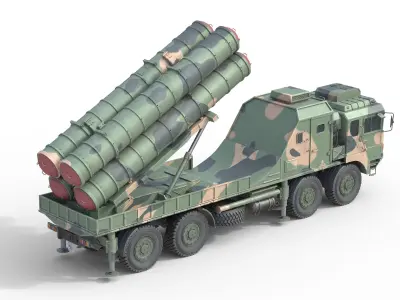 HQ 22 Air Defense Missile Low-poly 3D model