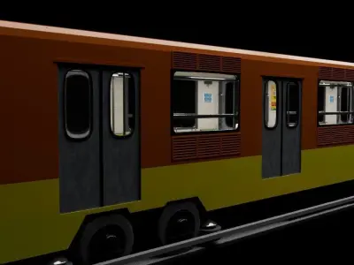 Vagon metro CDMX 3D model