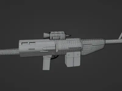 DH-17 blaster rifle 3D model