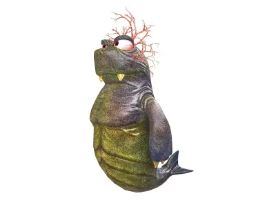 Trotos Low-poly 3D model