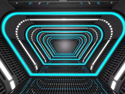 Sci Fi Corridor  3D model buy