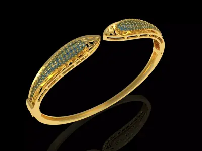 Art Deco Bracelet 31 3D print model
