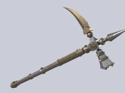 Crowbill Low-poly 3D model