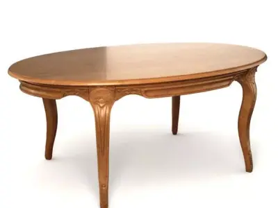 Wooden Antique Table 3D model