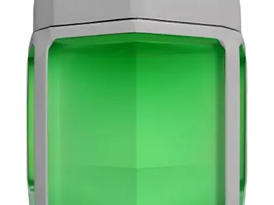 SciFi Hexagonal Energy Container 3D model