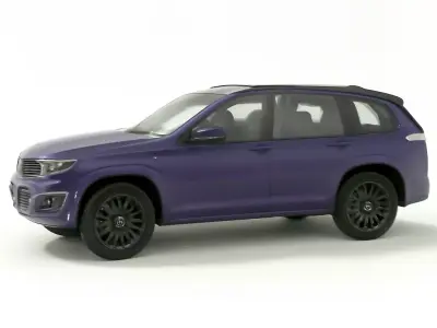 Jeep Grand Cherokee 4xe Purple Pearlescent 3D model