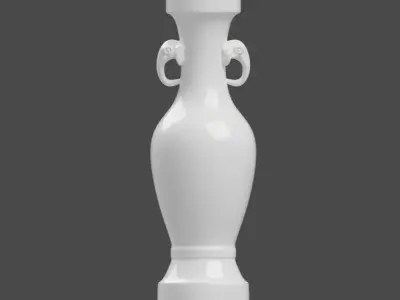 Chinese Antique Porcelain Series - Vase 10 3D print model