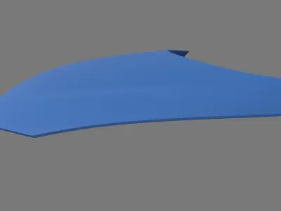 Car Bonnet 05 Low-poly 3D model
