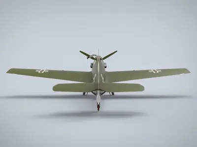 Messerschmitt Bf 109 3D model 9
