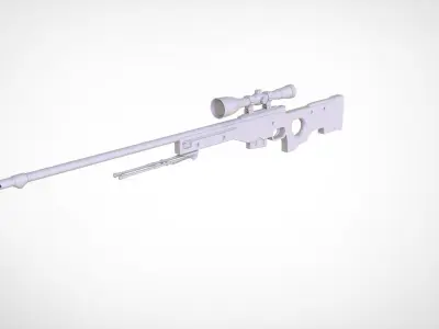 AWP Sniper Rifle 3D model