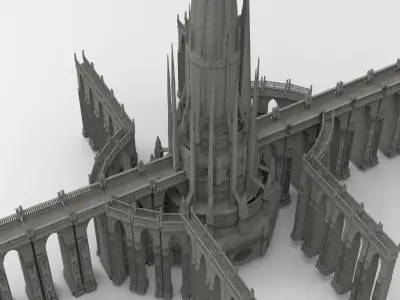 Arch Magician Tower Palace 8  3D model