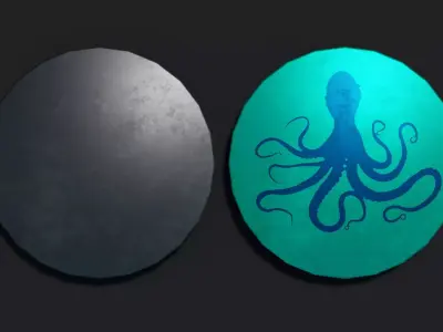 Rotella Shield Low-poly 3D model