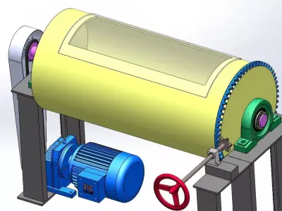 rotary mixer 3D model