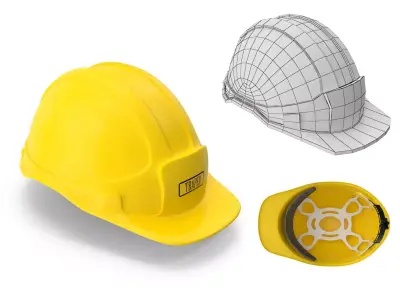 Yellow SafeTy Helmet 3D model