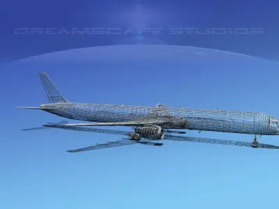 Boeing 757-300 Transamerica 3D model