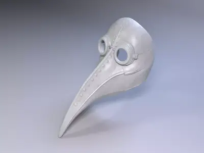 Plague Doctor Mask Historical Inspired 3D Printable STL File 3D print model