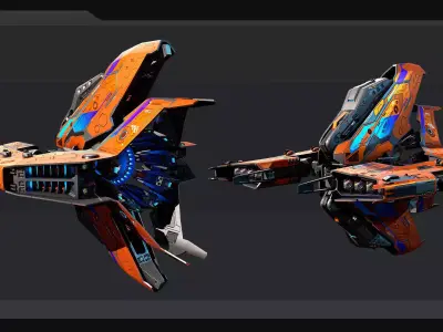 DRAKX - ALIEN Dreadnought DK2 Low-poly 3D model