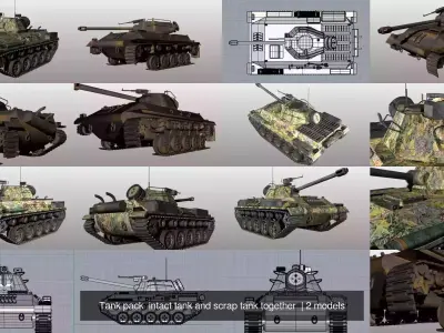 Tank pack  intact tank and scrap tank together 