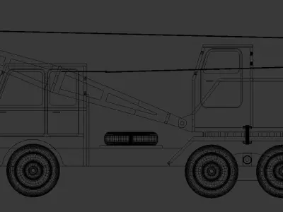 Toy truck Crane model 3D print model