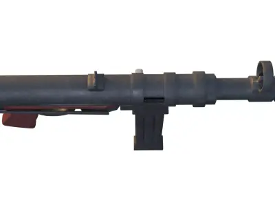 Toon MP40 Low-poly 3D model