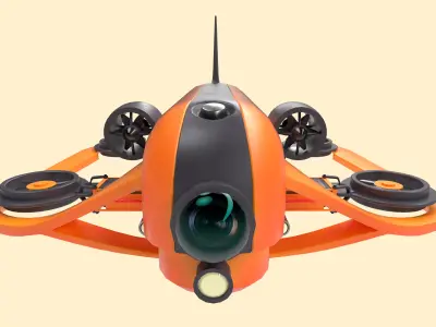 Underwater Drone - GAME-READY Low-poly 3D model