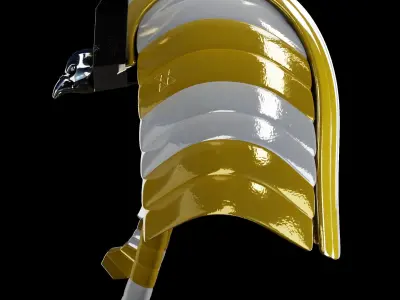 Pharaoh Eagle Hat 03 - SciFi Character Design Low-poly 3D model Low-poly 3D model