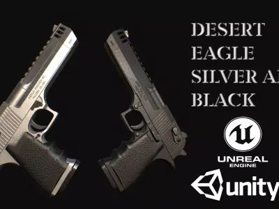 DESERT EAGLE GAME MODEL 4K  Low-poly 3D model