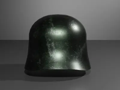 Old war helmet Free low-poly 3D model
