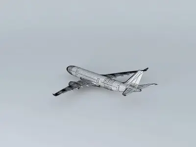 Airbus A330-200 Template Free 3D model