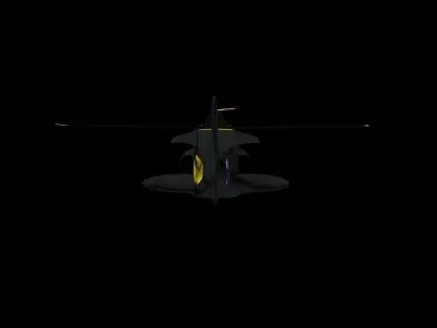 Spectre Combat Helicopter Low-poly 3D model