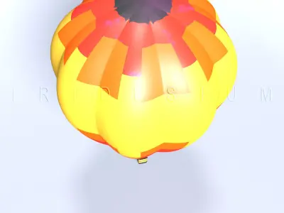 Hot Air Balloon 3D model buy