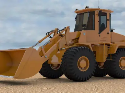Wheel Loader 3D model get