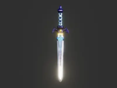 Wings Sword 3d Model 3D print model