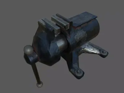 Bench Vise Low-poly 3D model purchase