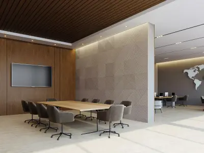 interior scene office 07 3D model