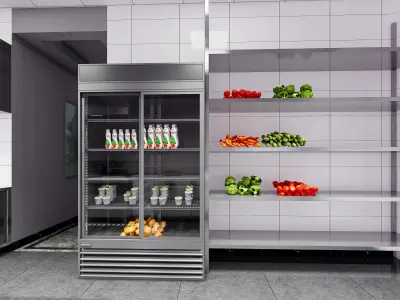 Commercial Kitchen 7 3D model purchase