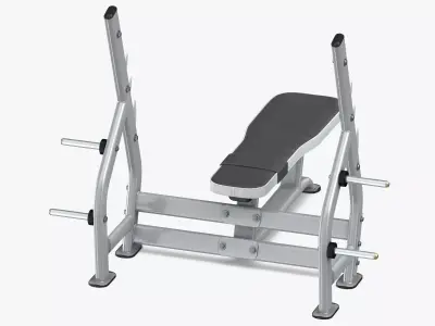 Flat Press Bench 01 3D model