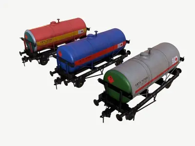 Rail Tanker 3D model