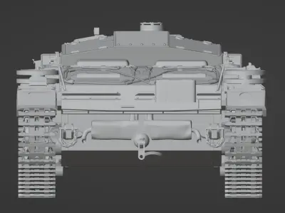 H0 1-87 scale WW2 StuG III Ausf F 3D print model