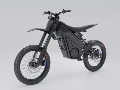 High Poly Electric Dirt Bike 3D Model Cinematic Realistic 3D model