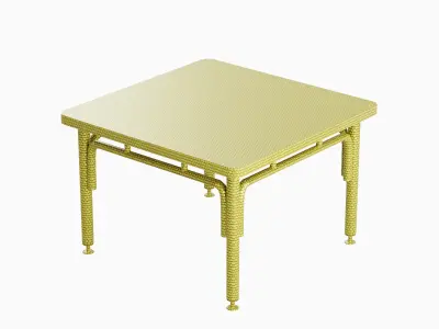 Metallic Table 04 Low-poly 3D model