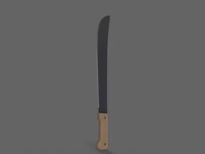 PBR Machete V2a Low-poly 3D model