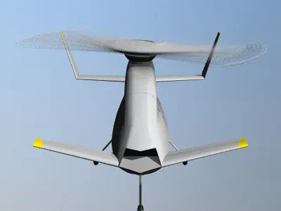 X-50A Dragonfly UAV 3D model