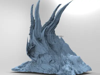 Alien Cliffs structure rock 3D model