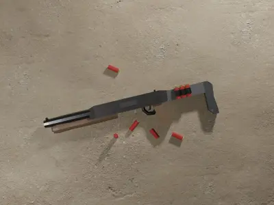 Low Poly Weapon Pack Free low-poly 3D model