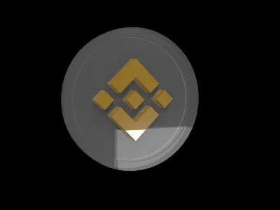 Binance Crypto Coin 3D model