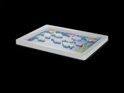 Table games Magnetic Fishing Game 3D model