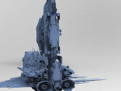 Sci fi Airship Princes Ship 3D model